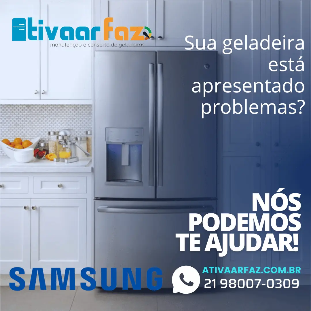 Sua geladeira Samsung está apresentando problemas?
